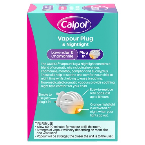 Calpol Vapour Plug  & Nightlight  + 3 Refill Pads Lavender & Chamomile thumbnail 6