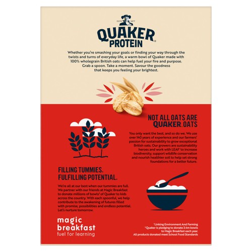 Quaker Oats High Protein Original Porridge Sachets thumbnail 2