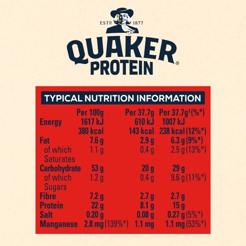 Quaker Oats High Protein Original Porridge Sachets thumbnail 6