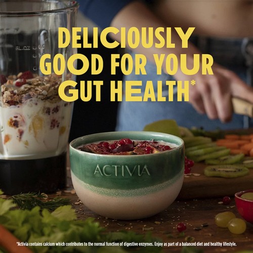 Activia Raspberry Fat Free No Added Sugar Gut Health Yoghurt Multipack thumbnail 4