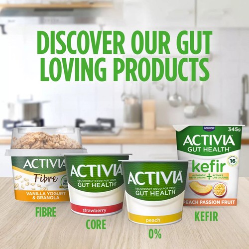 Activia Vanilla Fat Free No Added Sugar Gut Health Fruit Yoghurt Multipack thumbnail 9