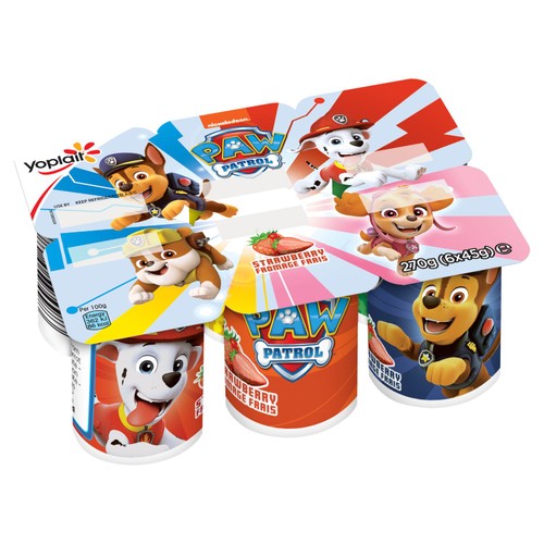 Paw Patrol Kids Strawberry Yoghurt Pots thumbnail 2