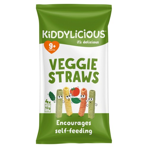 Kiddylicious Veggie Straws Baby Snacks Multi