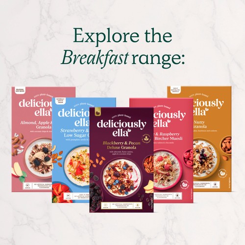 Deliciously Ella Almond, Apple&Raisin Granola with Coconut Chips&Cinnamon  thumbnail 5