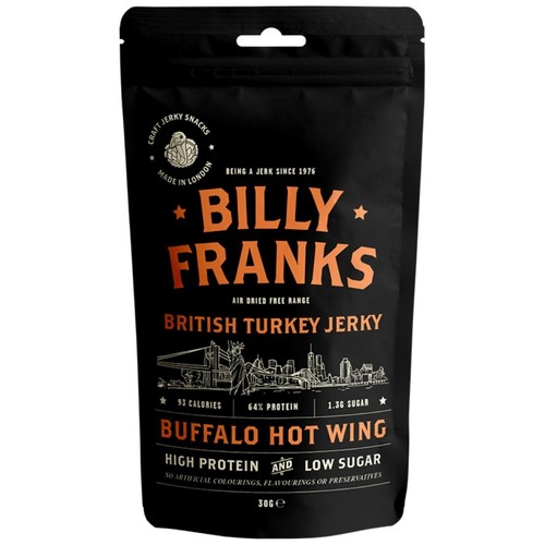 Billy Franks Buffalo Hot Wing Turkey Jerky