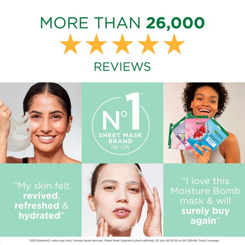 Garnier Moisture Bomb Tissue Mask Green Tea thumbnail 3