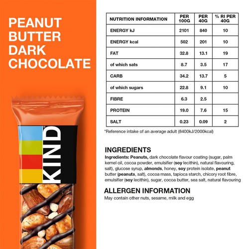 KIND Peanut Butter & Dark Chocolate Snack Bar  thumbnail 3