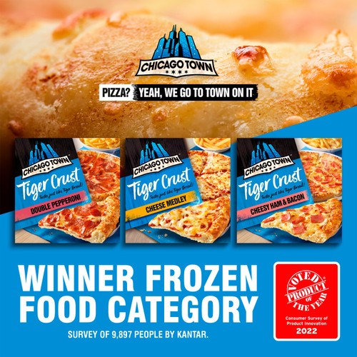 Chicago Town Tiger Crust Cheese Medley Pizza thumbnail 3