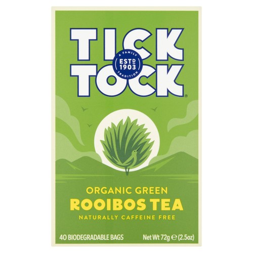 Tick Tock Organic Rooibos Green Tea Bags thumbnail 3