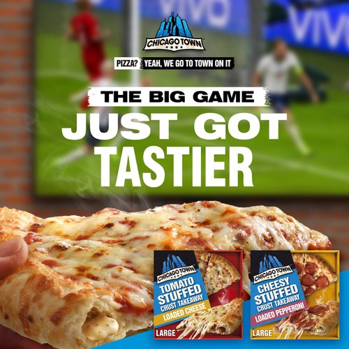 Chicago Town Takeaway Stuffed Crust Cheese Large Pizza 630g thumbnail 5