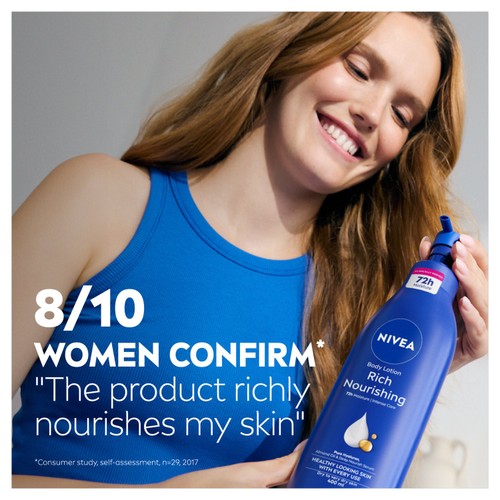 NIVEA Body Lotion for Dry Skin, Rich Nourishing thumbnail 2