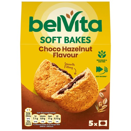 Belvita Choco Hazelnut Soft Bakes Breakfast Biscuits thumbnail 2