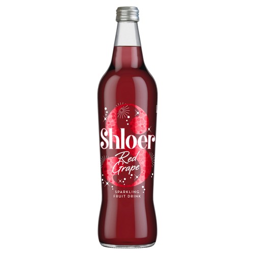 Shloer Red Grape Sparkling Juice Drink