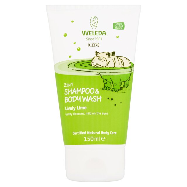 Weleda Kids Lime 2in1 Vegan Shampoo & Body Wash  thumbnail 2