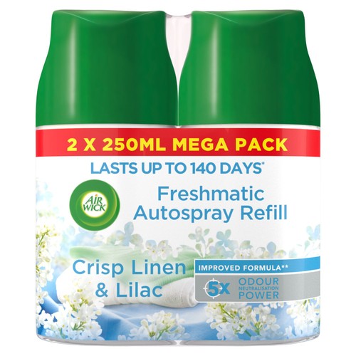 Airwick Crisp Linen & Lilac Freshmatic Twin Refill