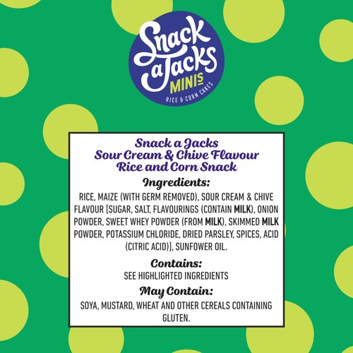 Snack a Jacks Sour Cream & Chive Rice Cakes thumbnail 7
