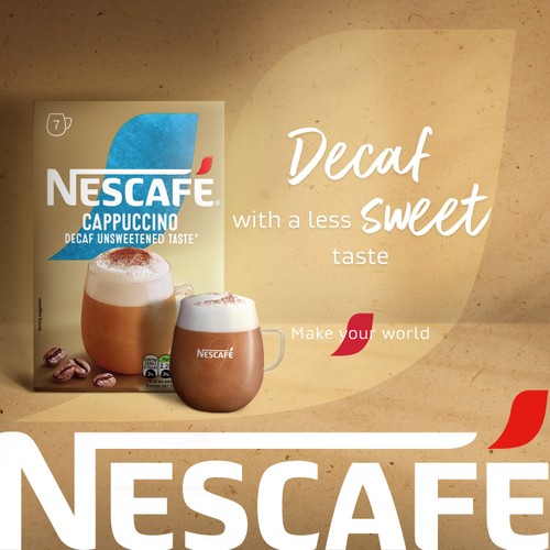 Nescafe Cappuccino Decaf Unsweet Instant Coffee 7 Sachets thumbnail 8