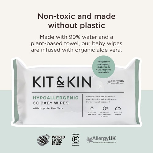 Kit & Kin Hypoallergenic Baby Wipes thumbnail 5