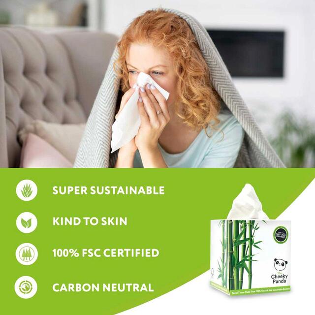 Cheeky Panda Natural Bamboo Facial Tissue thumbnail 3