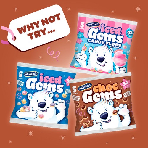 McVitie's Iced Gems Chocolate Biscuits Multipack thumbnail 2