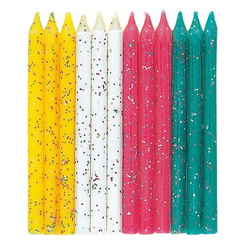 Glitter Birthday Candles