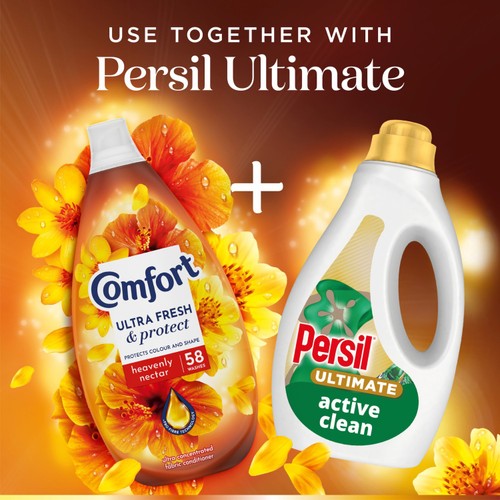 Comfort Ultra Fresh & Protect Heavenly Nectar Fabric Conditioner 58 Washes thumbnail 4