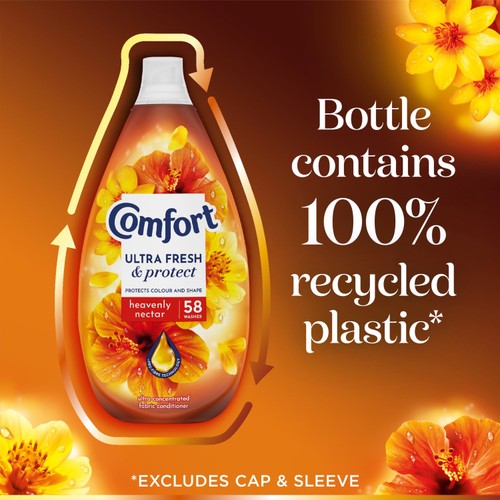 Comfort Ultra Fresh & Protect Heavenly Nectar Fabric Conditioner 58 Washes thumbnail 6