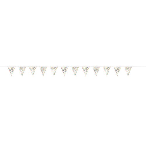 Rainbow Polka Dot Flag Banner 12ft thumbnail 3