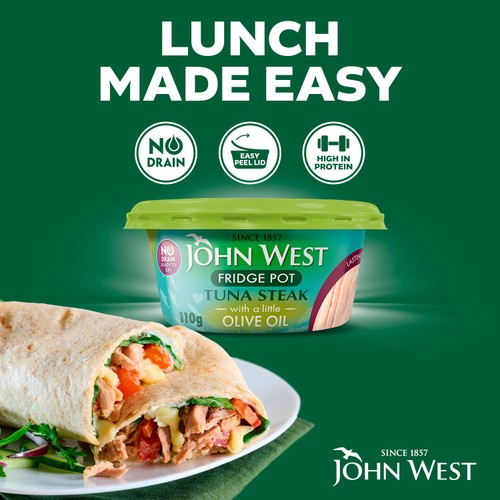 John West No Drain Fridge Pot Tuna Steak with a Little Olive Oil thumbnail 5