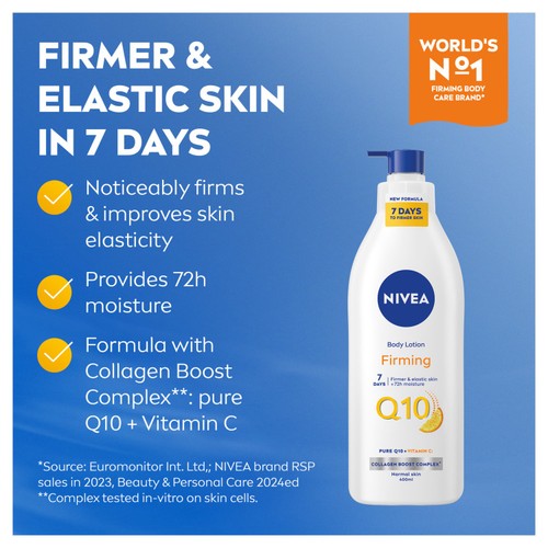 NIVEA Q10 + Vitamin C Firming Body Lotion for Normal Skin thumbnail 5