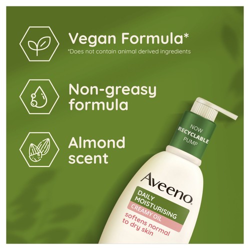 Aveeno Daily Moisturising Creamy Oil Body Lotion  thumbnail 2