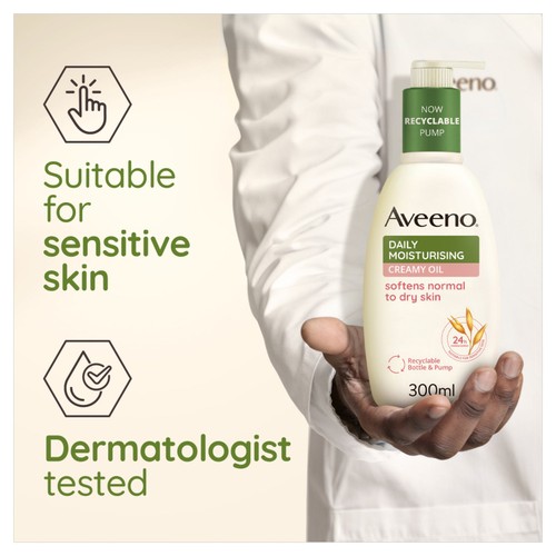 Aveeno Daily Moisturising Creamy Oil Body Lotion  thumbnail 7