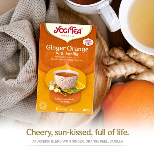 Yogi Tea Organic Ginger, Orange with Vanilla Tea Bags thumbnail 2