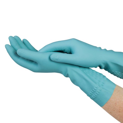 Spontex Soft Hands Cleaning Gloves M/L with Almond Oil & Cotton Lined thumbnail 6