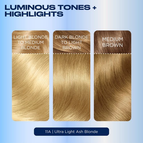 Clairol Nice'n Easy Hair Dye, 11A Ultra Light Ash Blonde thumbnail 3