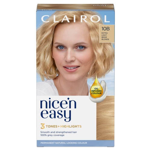 Clairol Nice'n Easy Hair Dye, 10B Extra Light Beige Blonde