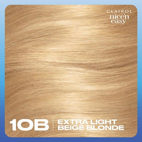 Clairol Nice'n Easy Hair Dye, 10B Extra Light Beige Blonde thumbnail 7