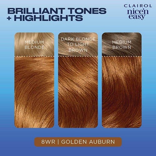 Clairol Nice'n Easy Hair Dye, 8WR Golden Auburn thumbnail 6