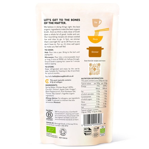 Borough Broth Free-Range Organic Chicken Bone Broth thumbnail 3