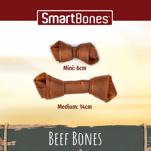 SmartBones 8 Mini Beef Rawhide Free Bones Dog Treats thumbnail 5