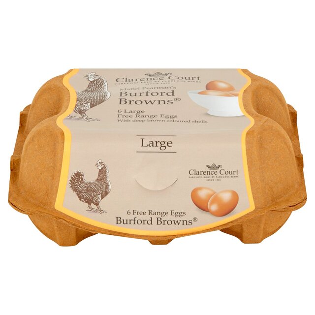 Clarence Court  Burford Brown 6 Large Free Range Eggs thumbnail 3