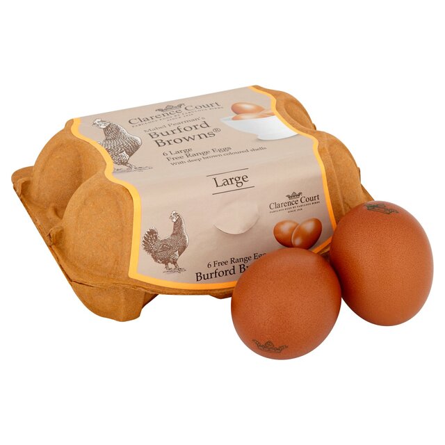 Clarence Court  Burford Brown 6 Large Free Range Eggs thumbnail 4
