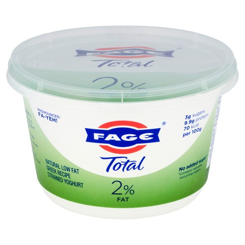 Fage Total 2% Fat Natural Low Fat Greek Recipe Strained Yoghurt  thumbnail 2