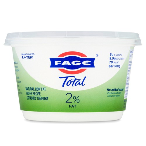 Fage Total 2% Fat Natural Low Fat Greek Recipe Strained Yoghurt  thumbnail 3