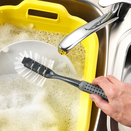 Addis ComfiGrip Washing Up Dish Brush with Scraper thumbnail 3