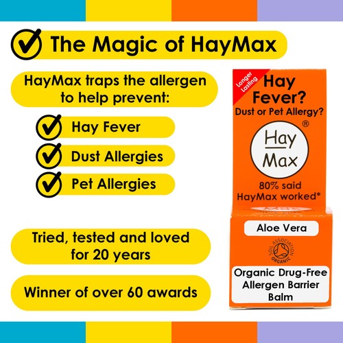 HayMax Aloe Vera Organic Allergy Barrier Balm thumbnail 5