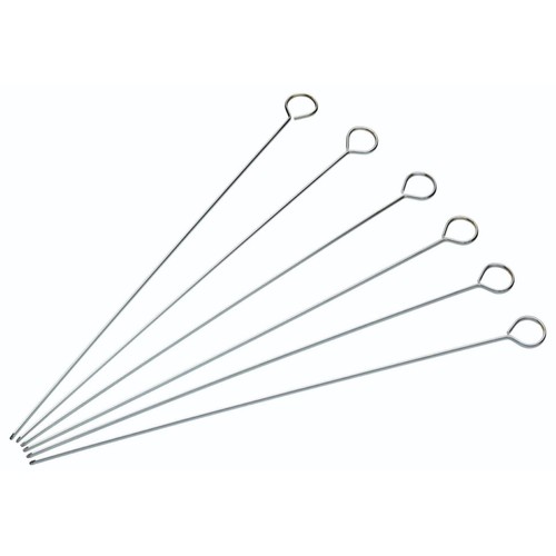 KitchenCraft Stainless Steel Flat Sided Skewers 30cm thumbnail 2