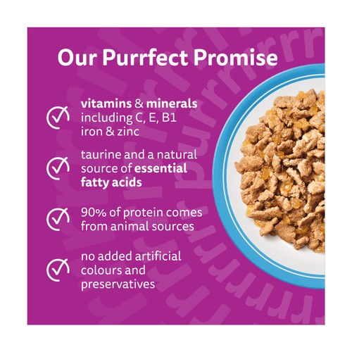 Whiskas 1+ Adult Wet Cat Food Pouches Fish Favourites in Jelly thumbnail 2