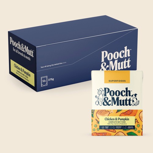 Pooch & Mutt Chicken with Pumpkin & Pea Wet Dog Food thumbnail 9