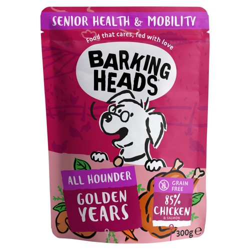 Barking Heads Golden Years Senior Wet Dog Food Pouch